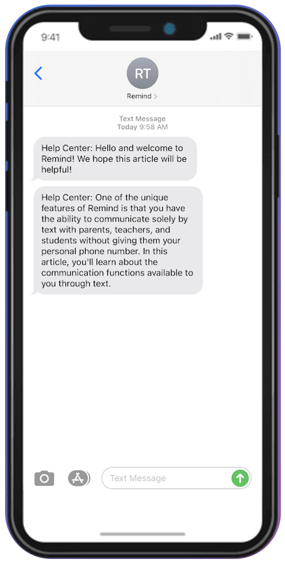 cell phone template for teachers