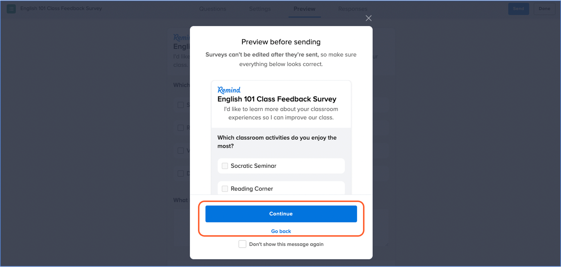 Create and send out surveys